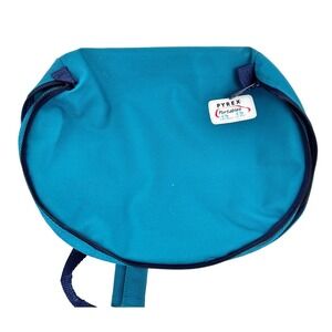 Pyrex Portables Insulated Food Carrier‎ Teal Blue Microcore Thermal Pocket 2 Qt